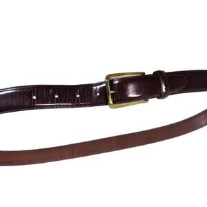 Coach Brown Leather Belt 3931 brass buckle 42"